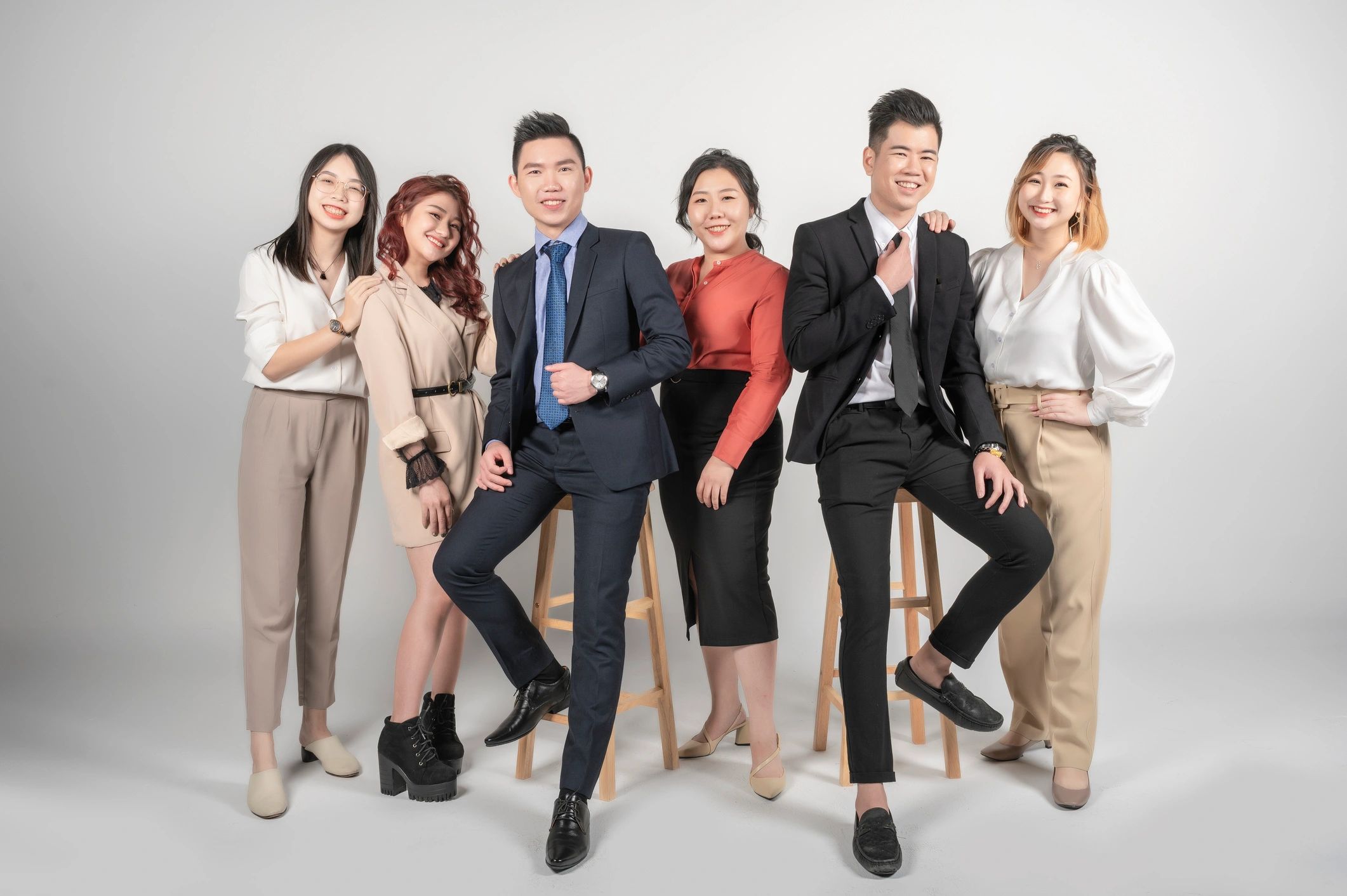 professional short term rental team business portrait