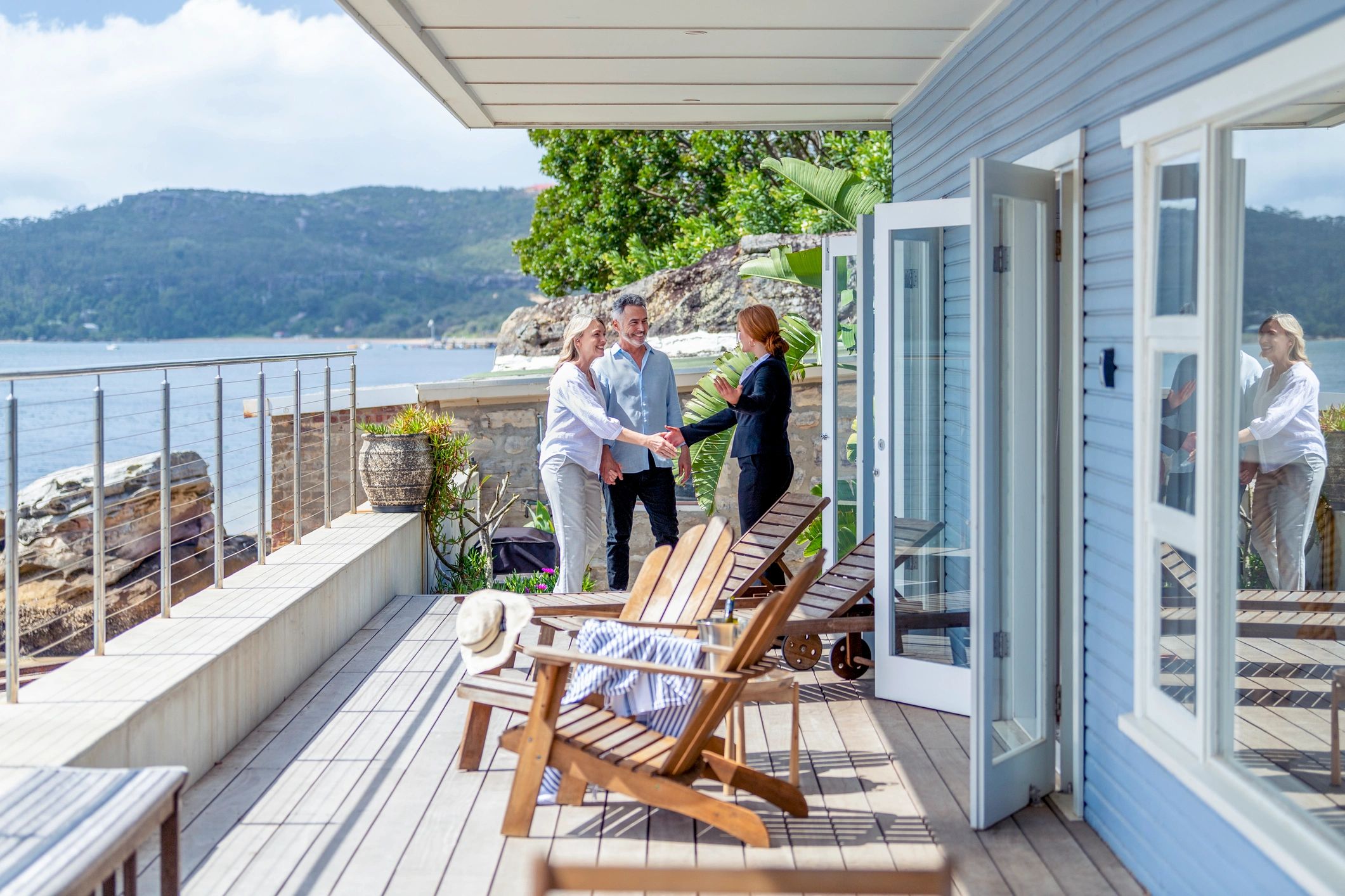 lakefront vacation home exterior